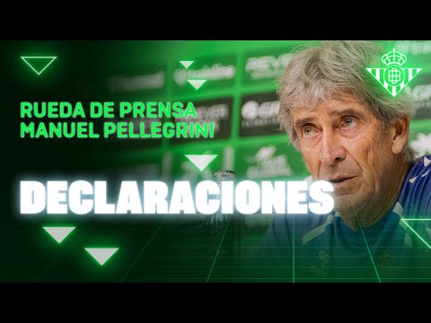 Rueda de prensa de Manuel Pellegrini previa al #RealBetisAtleti ⚽💚