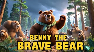 Information Benny the Brave Bear | Moral Cartoon Poem for Kids | Courage & Kindness Story Song Update