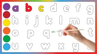 ABC for Kids | Alphabet writing for kids | A to Z | Write the alphabet along the dotted line #abcd