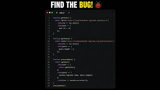 Information Can You Find the Bug 🐞 | Javascript Challenge #shorts Update