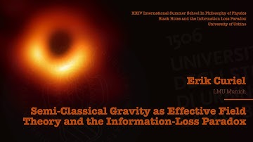Erik Curiel - Semi-Classical Gravity as Effective Field Theory and the Information-Loss Paradox