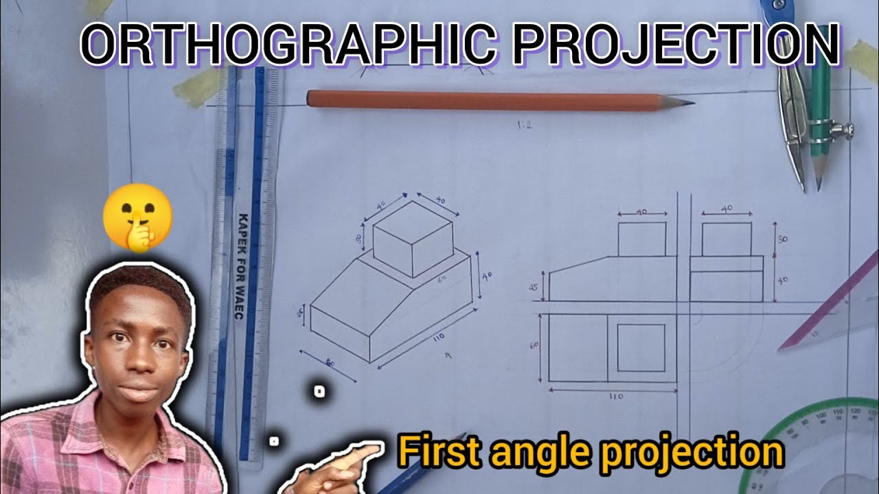 Orthographic projection in engineering drawing - YouTube