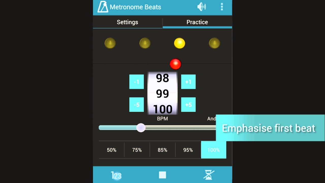 metronome beats