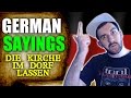 GERMAN PHRASES  SAYINGS  Die Kirche Im Dorf Lassen - What Does It Mean?  VlogDave