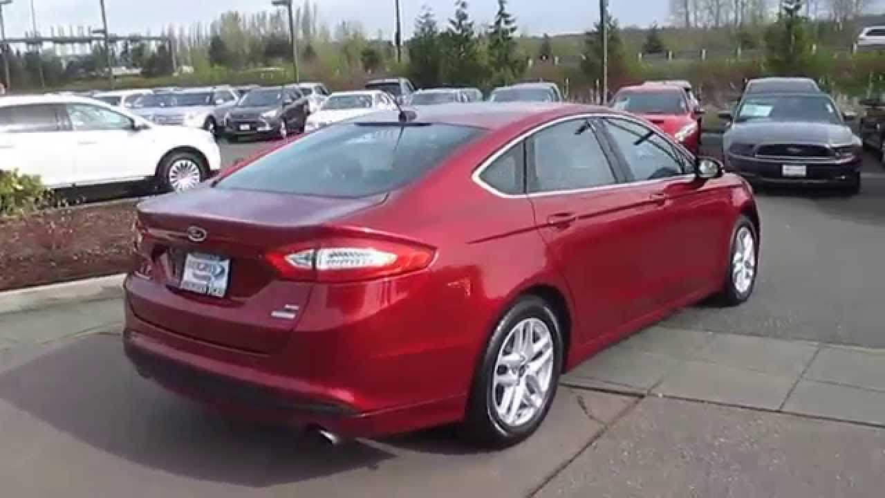 2014 Ford Fusion, Red - STOCK# 20727 - Walk around - YouTube