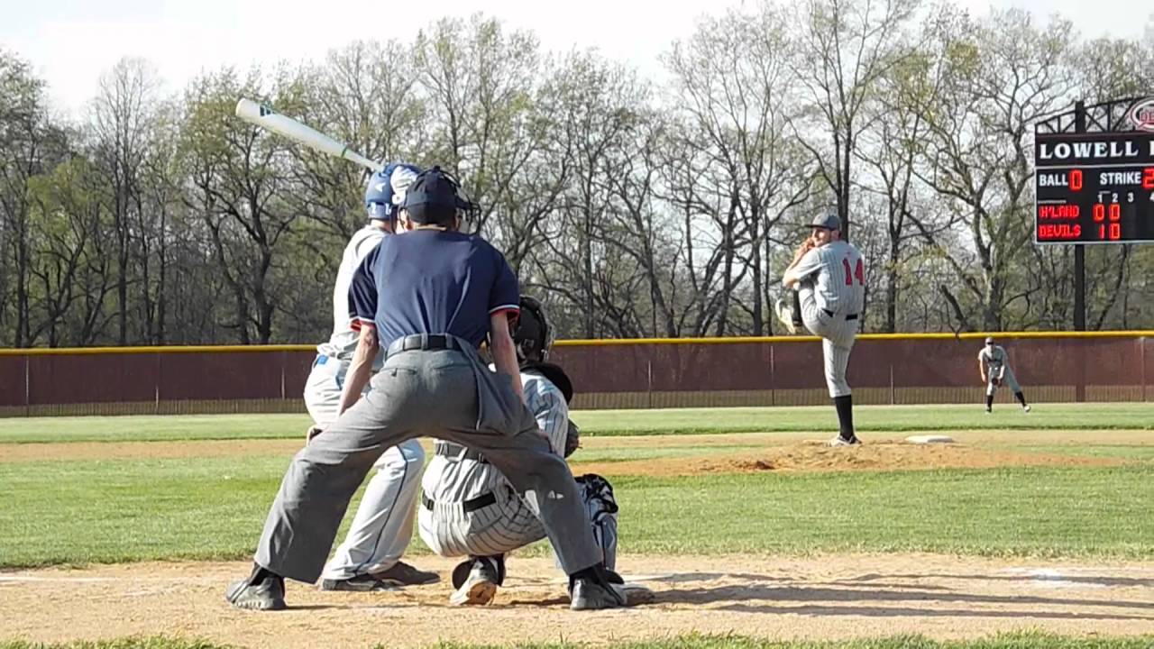 Alex Dobrzeniecki 2017 RHP Lowell vs. Highland Pitching Highlights