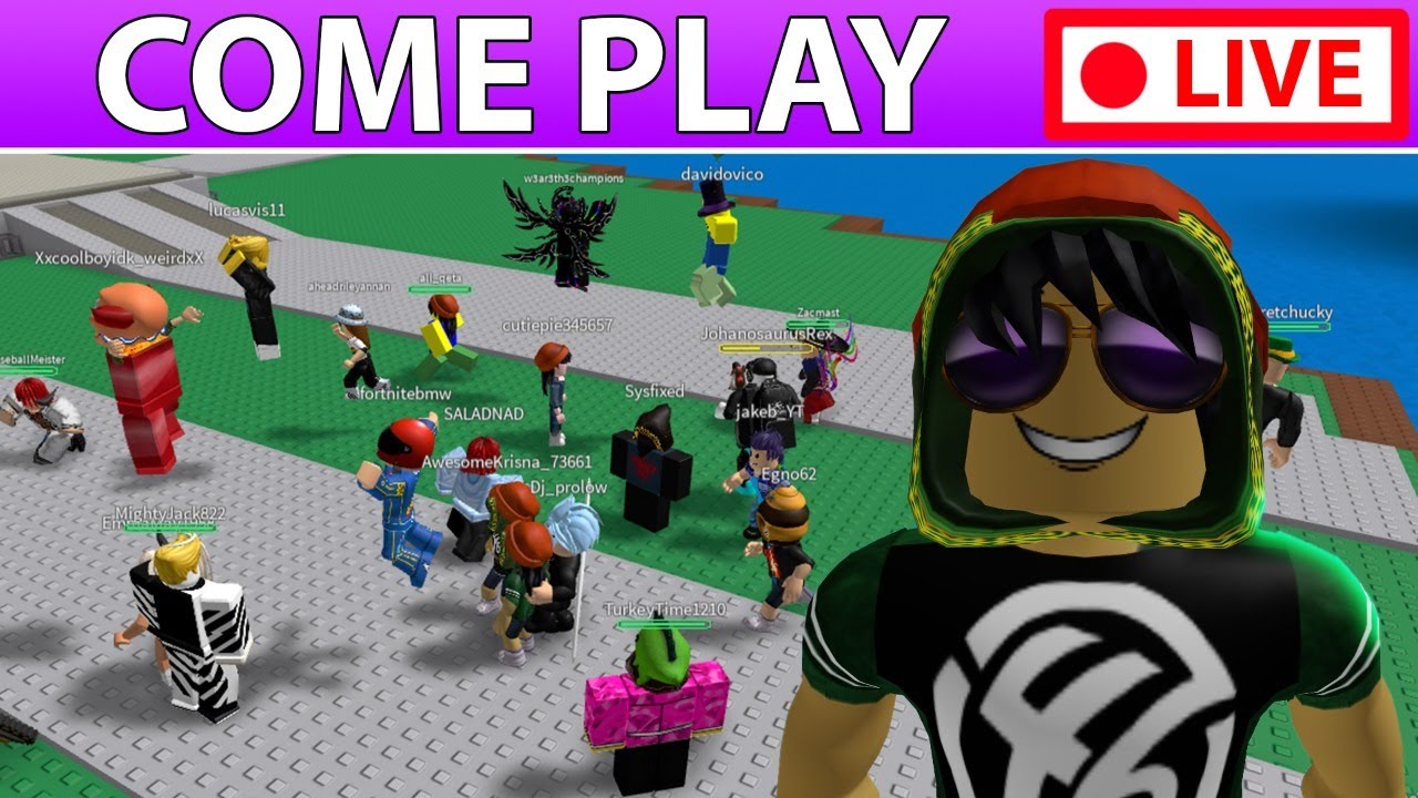 Come Hang Out Come Chat Come Play Roblox Live Roblox N Chill Live Youtube - hanging out with fans roblox