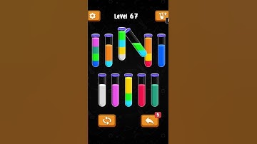 Sort Water 3D Sort Color Puzzle Level 67  [AmazonApps] #shorts #complete #level  #walkthroughs