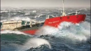 12 BALL STORM AND GIANT WAVES DEMOLISH LARGE SHIPS