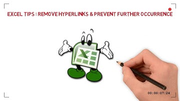 Excel Tips | Remove Hyperlinks | Prevent Hyperlinks To Occur