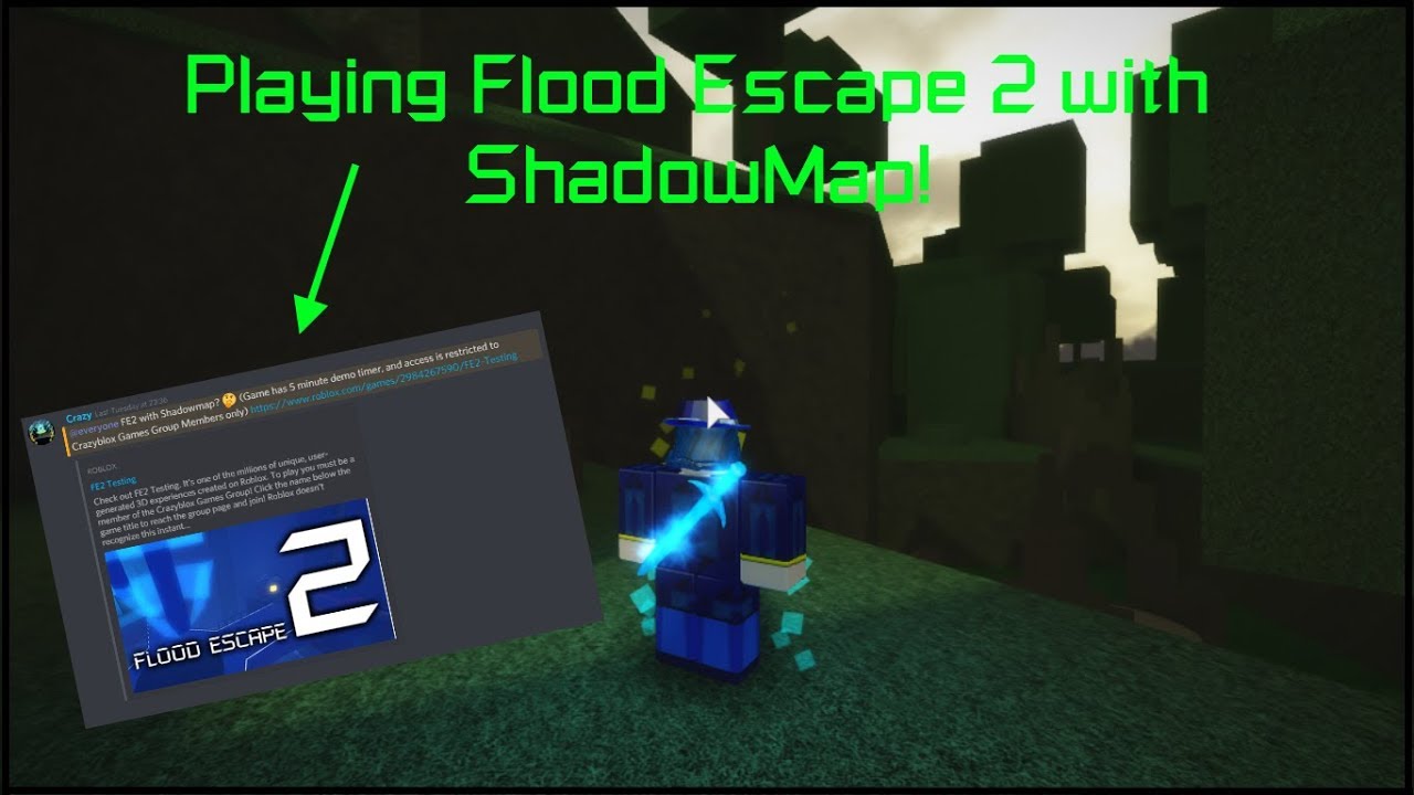 Roblox Playing Flood Escape 2 With Shadowmap Youtube - how to play roblox flood escape 2 youtube play roblox roblox