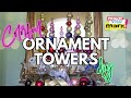 Holiday Ornament Towers - Centerpiece DIY