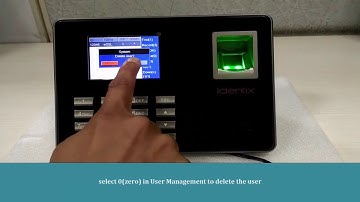 eSSL LX16 How to delete user