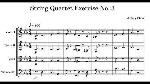 Jeffrey Chen - String Quartet Exercise No. 3