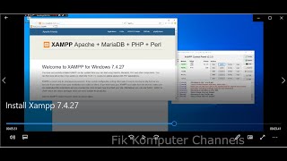 Install Xampp 7.4.27