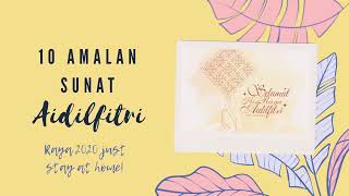 10 Amalan Sunat di Hari Raya Aidilfitri