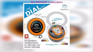 A must-have product! M5Stack Officail Dial v1.1-ESP32-S3 Smart Rotary Knob w 1.28" Round Touch Scr