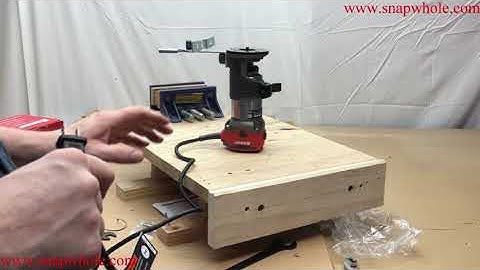 Harbor Freight Bauer 6,5 Amp Compact Router Installatie en Review Trim Router