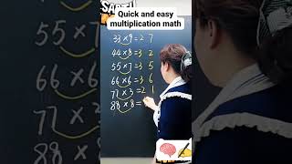 quick and easy math multiplication tips ✍️🧠 #math #mathematics #eduation #shortsfeed #school