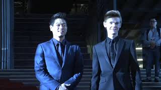 Second Version Thomas Brodie-Sangster Kee Hong Lee Red Carpet Korea