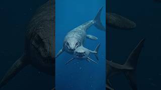 Great White Shark vs Prehistoric Ocean #prehistoric #dinosaur