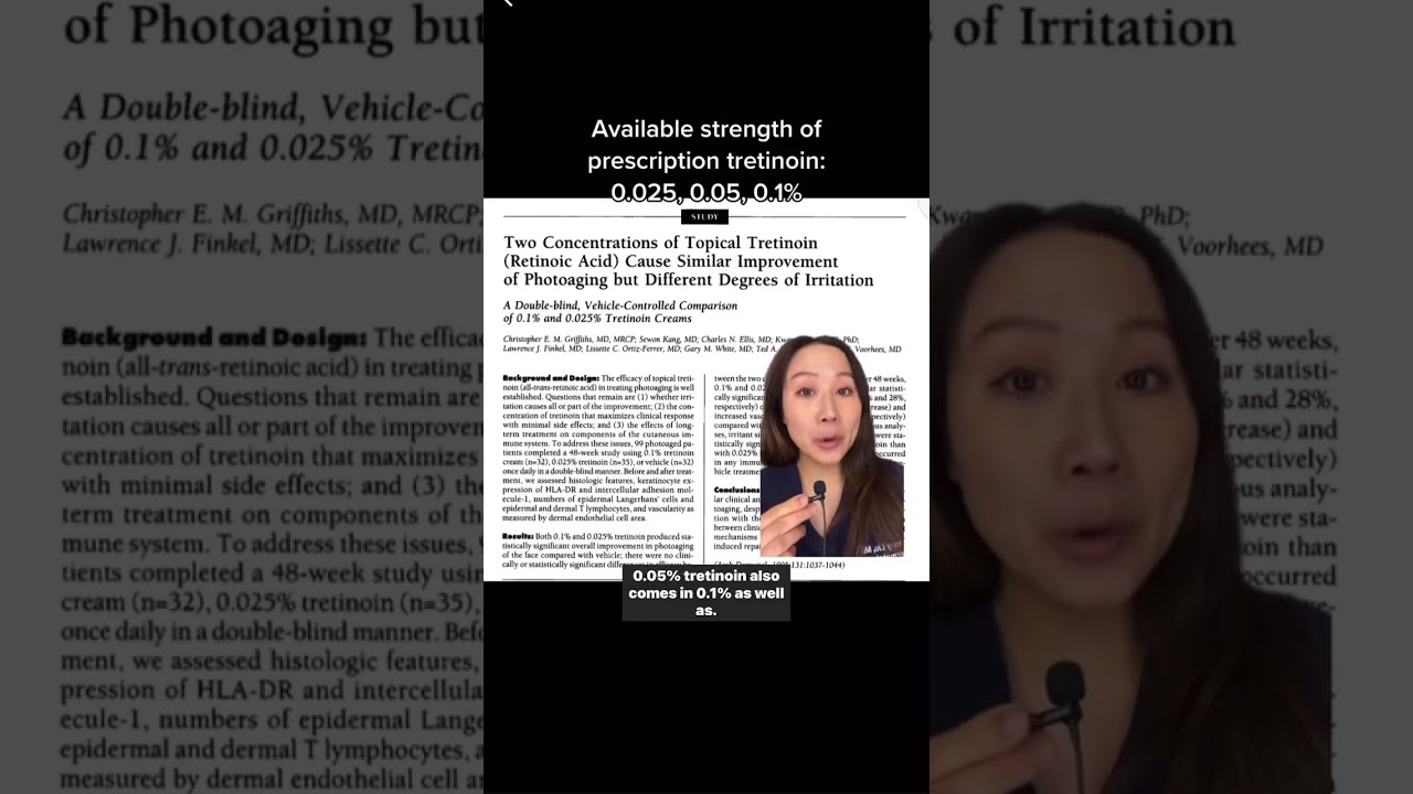 Best concentration of tretinoin for anti-aging? 