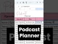 Podcast Planner for Podcasters Google Sheet and Excel Spreadsheet Business Organization Tools