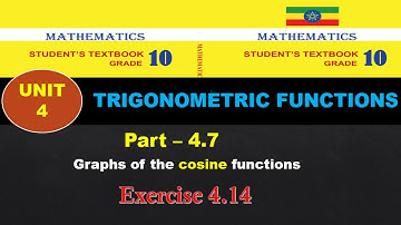 New Curriculum Grade 10 mathematics Tutorial unit 4 part 6/Graphs of the cos functions,