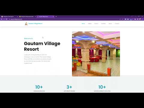 Modern tailwind | React Landing page for Hotel | Restaurant | Business.