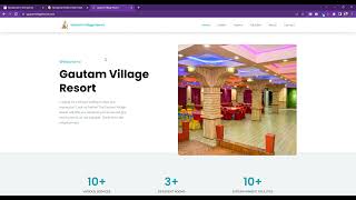 Modern tailwind | React Landing page for Hotel | Restaurant | Business.