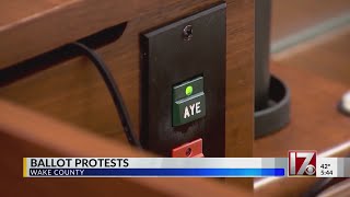 Ballot protests in Wake County