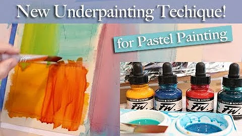New Underpainting Technique with Daler Rowney Acrylic Inks