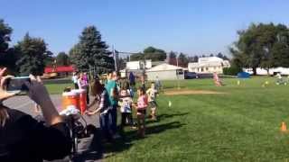 Conlan running away for the Jog-a-Thon!