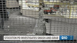 Stockton police investigate smash-and-grab at Weberstown Mall