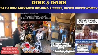 DINE & DASH! EATING AND NOT PAYING -- ONE CUSTOMER FORGOT HER PURSE BEFORE SHE DASHED ...