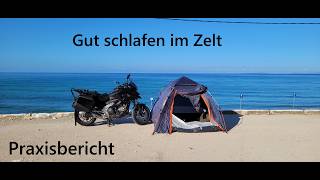 Zelten - Bequem im Zelt schlafen mit der richtigen Ausrüstung