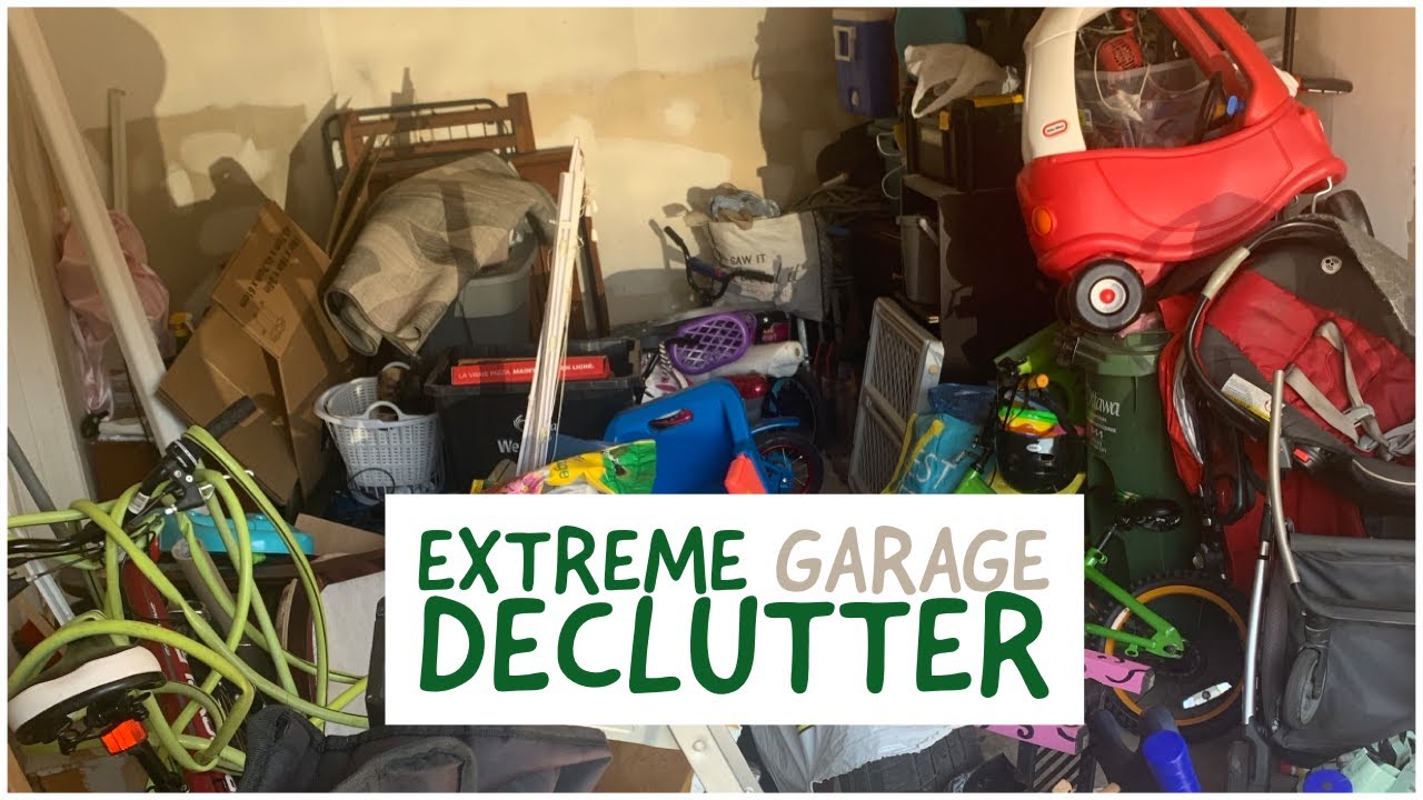 EXTREME GARAGE DECLUTTER 2022/ Garage clean with me - YouTube