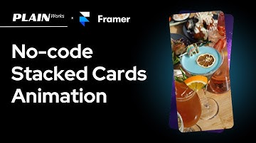 Framer Stacked Cards Animation - No Code