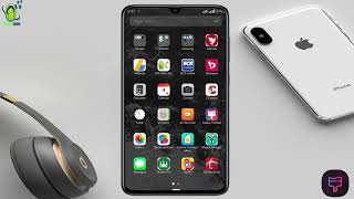 Samsung Galaxy Theme " A18 iOS Black & White " Android 10 screenshot 3