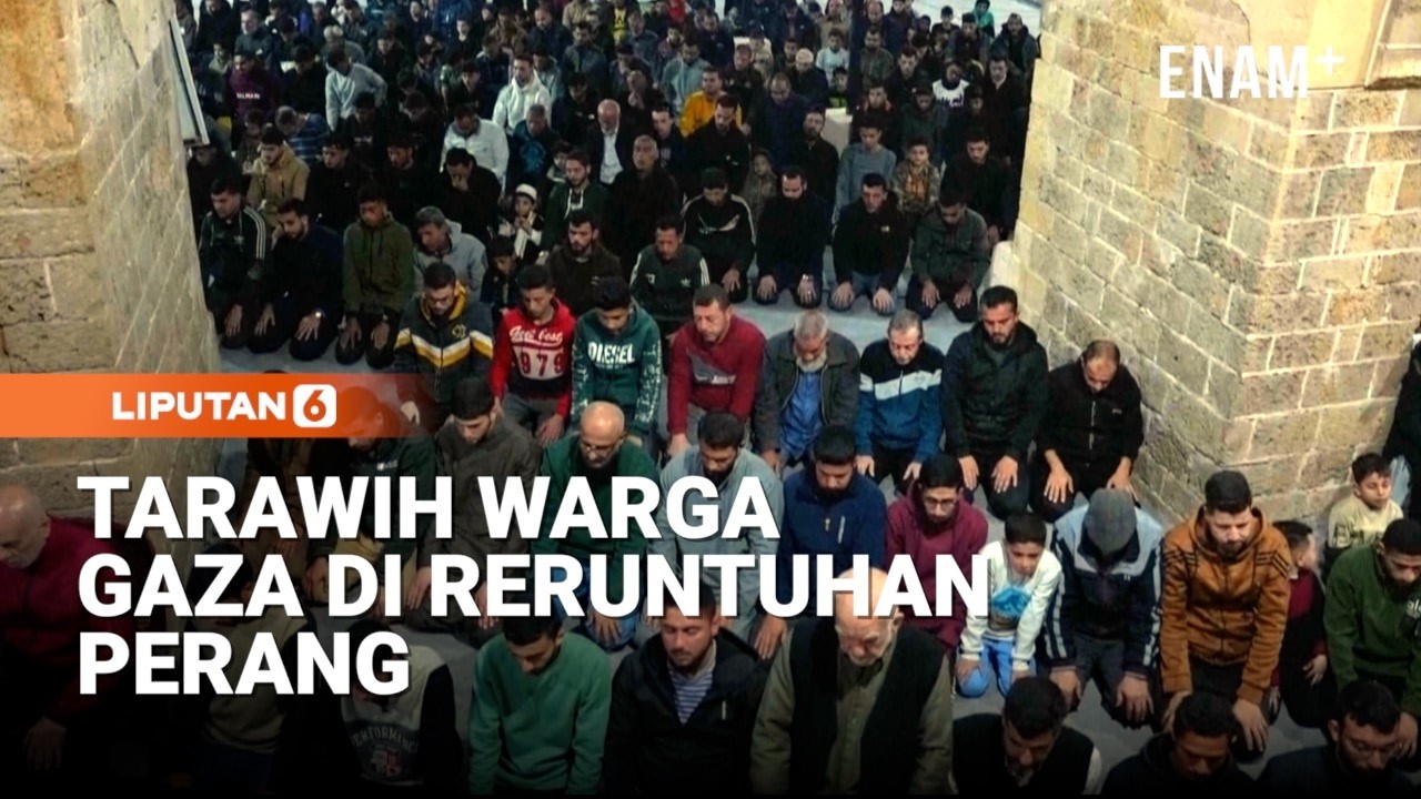 Warga Gaza Gelar Tarawih Perdana Di Tengah Reruntuhan Perang | Liputan6