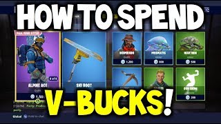 Fortnite - How To Spend V-BUCKS - GUIDE - ( WHICH SKIN TO CHOOSE IN FORTNITE BATTLE ROYALE! ) image