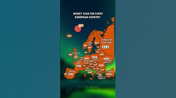 Worst Year For Every European Country #countries #map #mapping #europe #shorts #fypシ