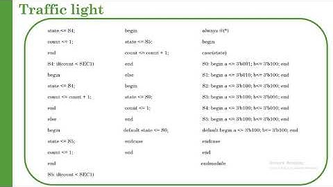 Verilog HDL tutorial in arabic #16 light traffic