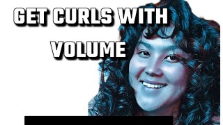 How to get curls with volume at home //No heat damage ‼️