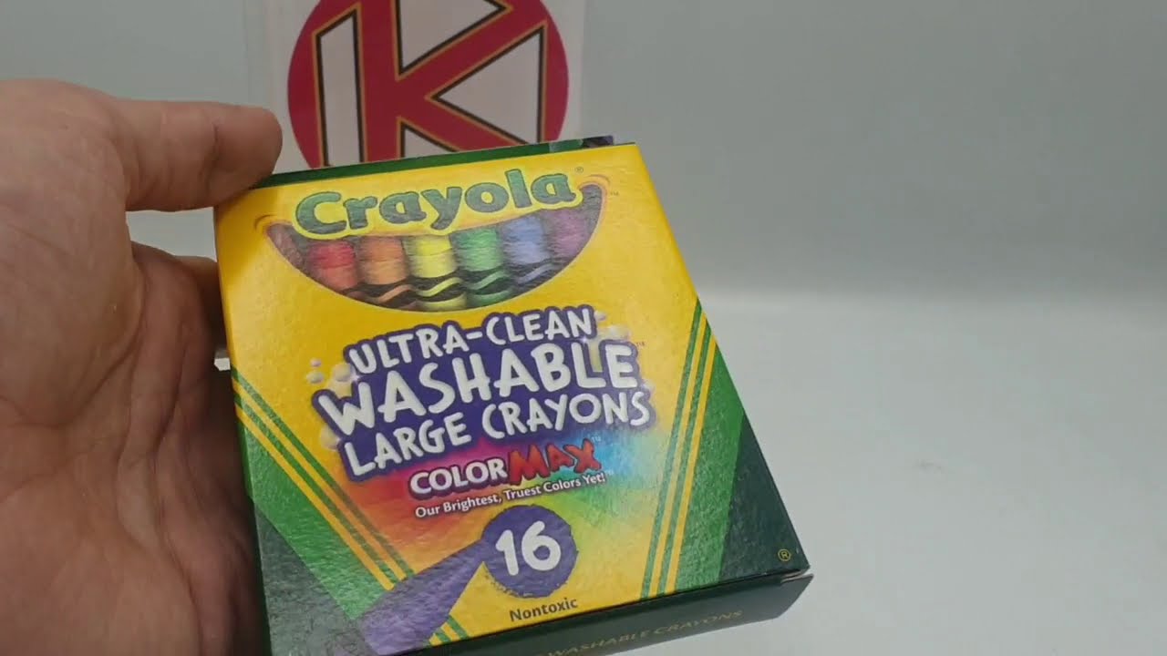 Crayola Crayons, Ultra-Clean Washable, ColorMax, Large