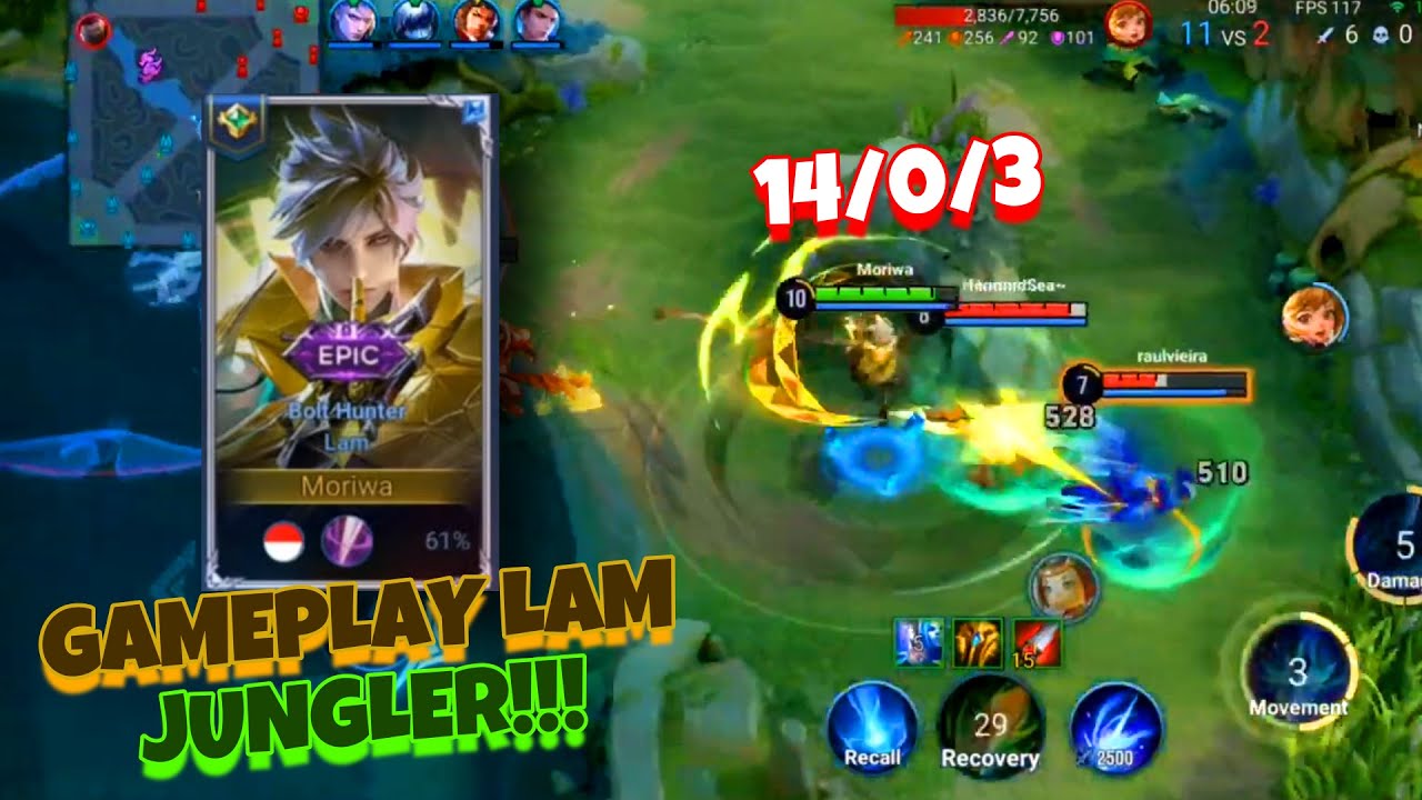 Honor Of Kings - Full Gameplay Ranked Lam Jungler - Snowball Effect??