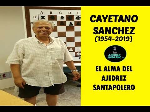 Cayetano Sanchez el alma del ajedrez en Santa Pola