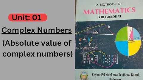 Absolute value (or modulus) of complex numbers