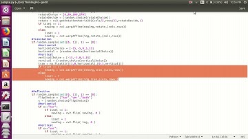 Affine Transformation for a dataset