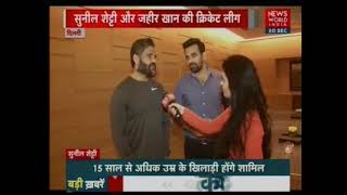 Zaheer Khan and Suniel Shetty speak to News World India about FCB